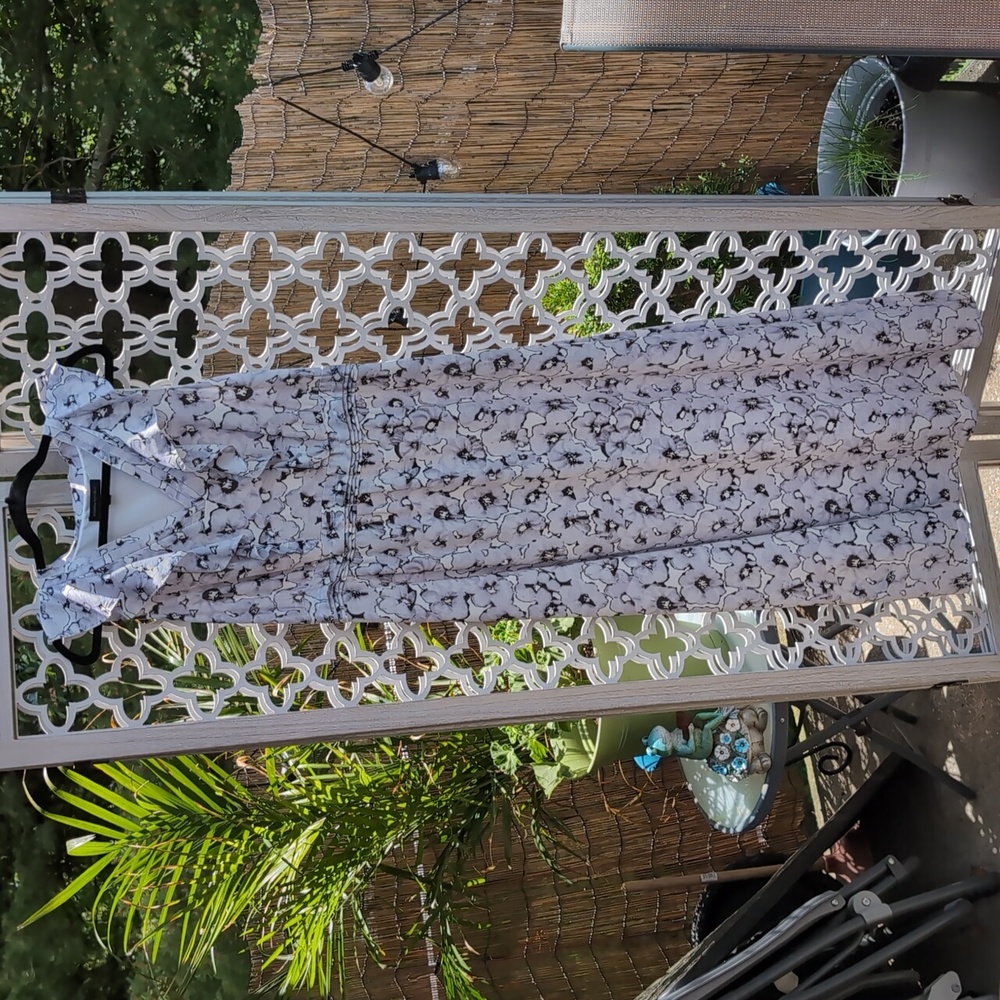 Banana Republic Purple Floral Maxi Dress